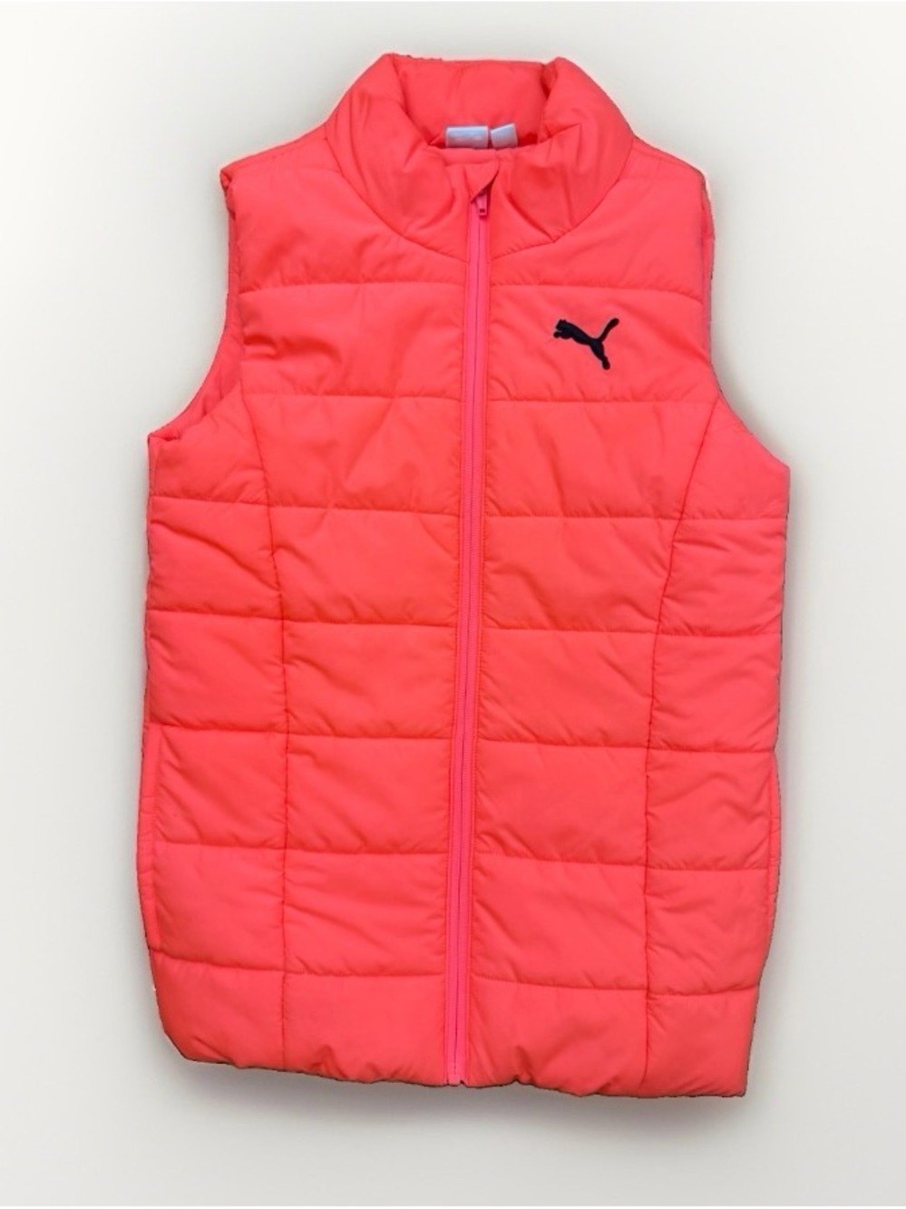 Puma Girl’s Coral Essentials Pink Puffer Insulated Vest School Sporty Fall Sz 10